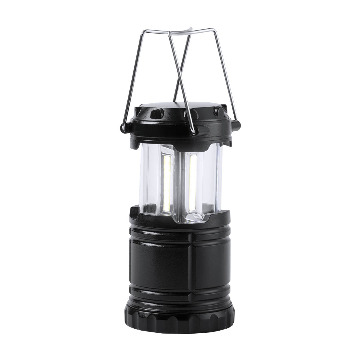 Lampada da campeggio Francis con 30 LED in 3 luci COB e manici in metallo