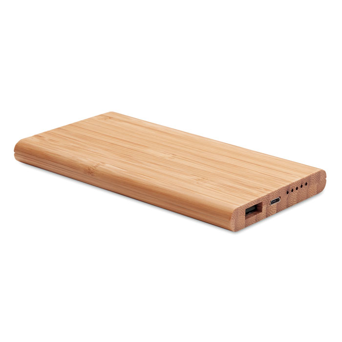 Power Bank di Ricarica Wireless con Custodia in Bambù - Ciserano