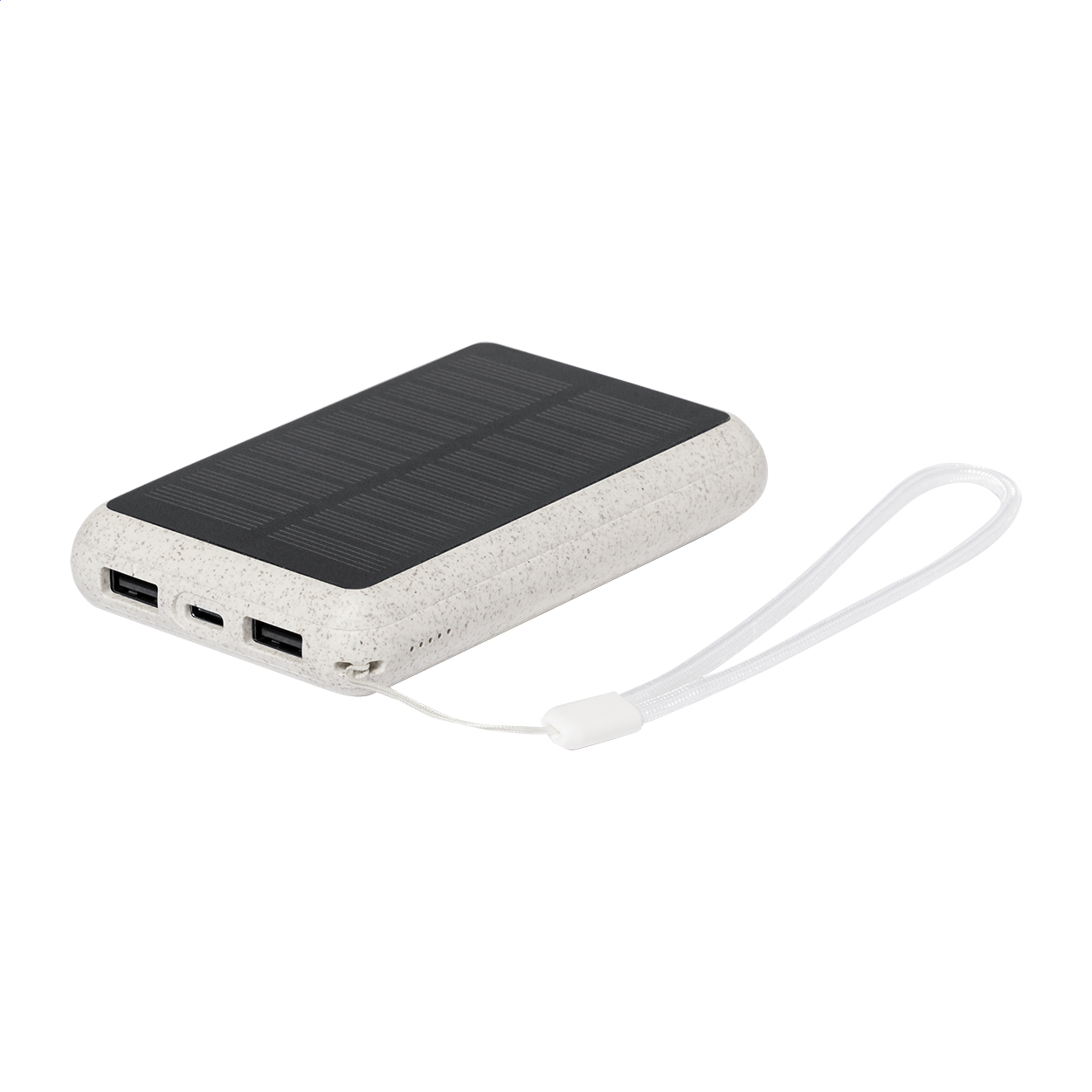 Power bank Surum in paglia di grano ecologica da 5000 mAh con il tuo logo