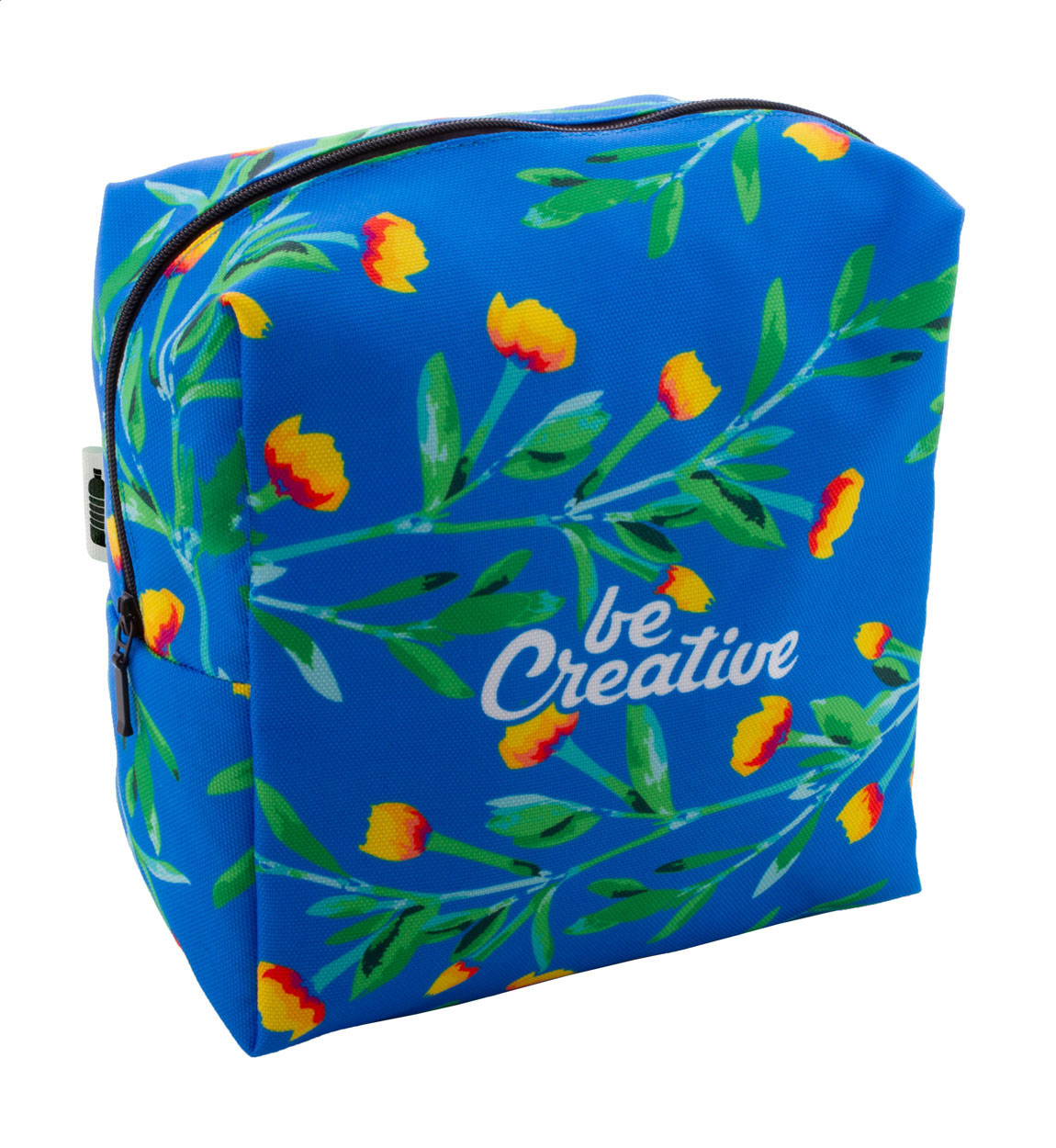 Borsa Trucco Quadrata Personalizzabile - Peccioli stampato con logo