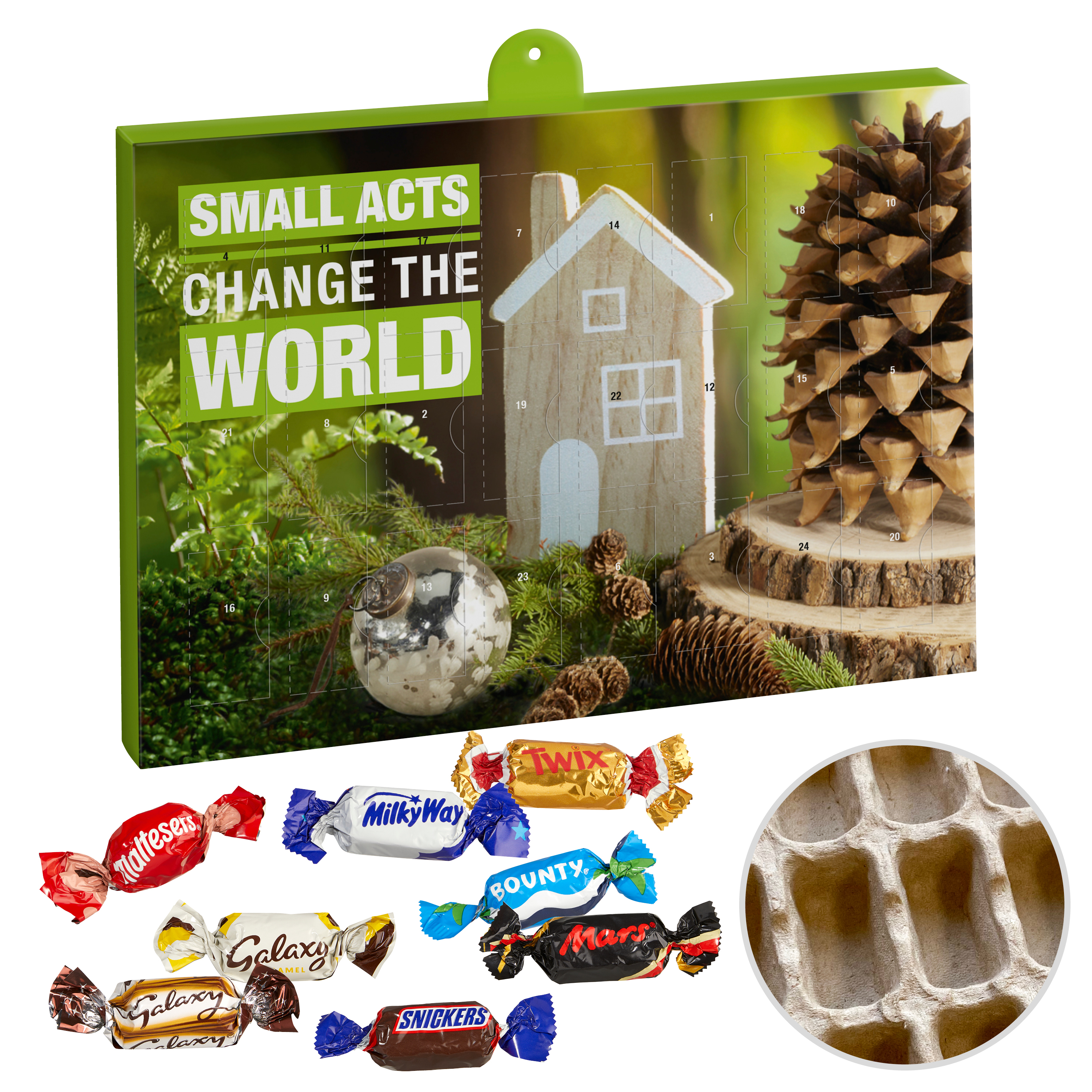 Calendario dell'Avvento di Lusso con Cioccolatini - Valle Lomellina stampato con logo