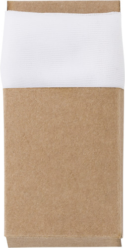 Sacca con coulisse in mesh RPET con manica in carta kraft - Derovere