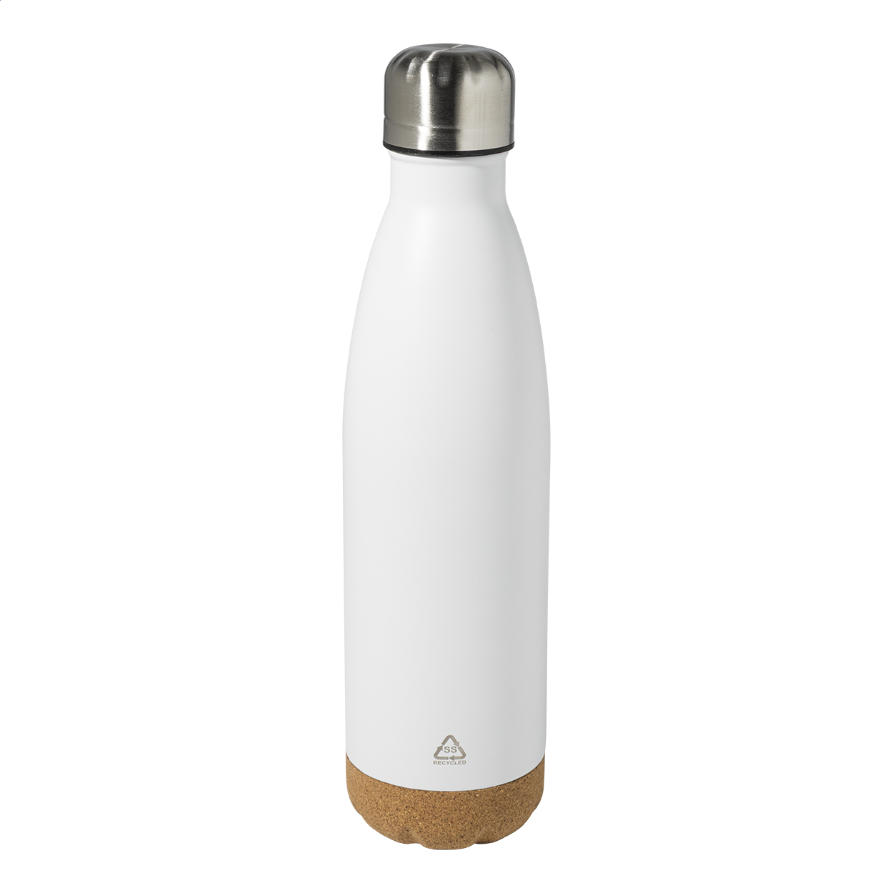 Borraccia termica Recouver in acciaio riciclato con base in sughero, 500 ml