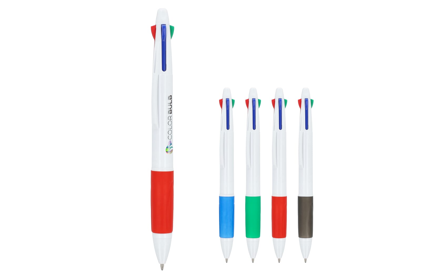 Penna a sfera a 4 colori con grip