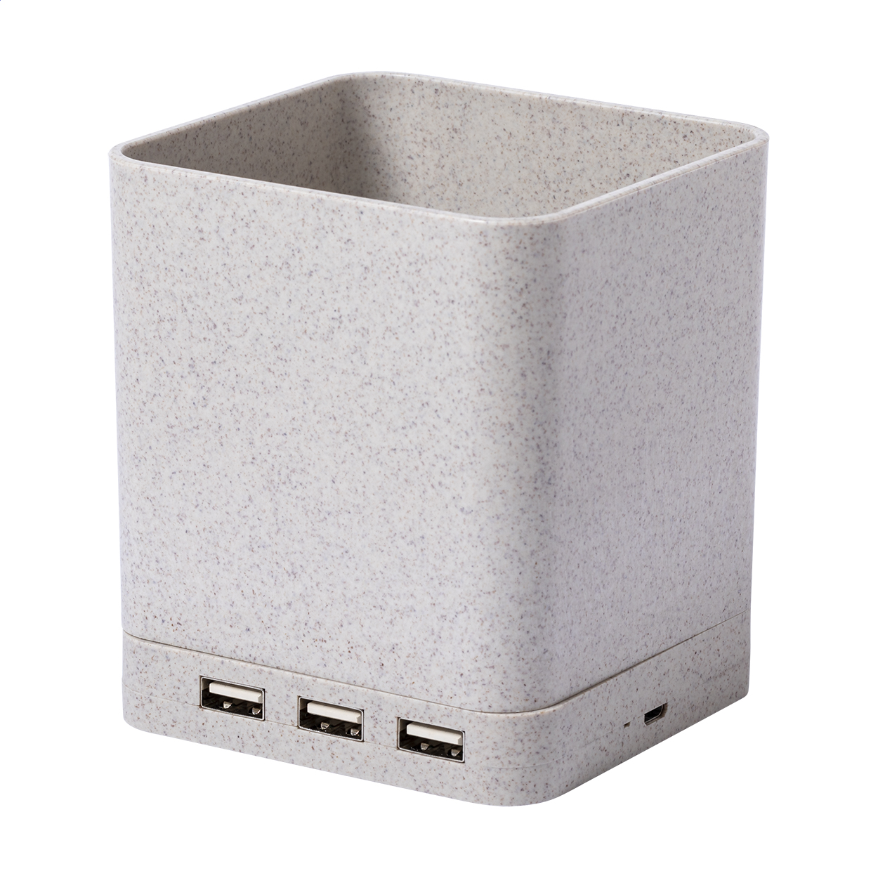 Portapenne multifunzione Ampdesk con caricatore wireless e hub USB