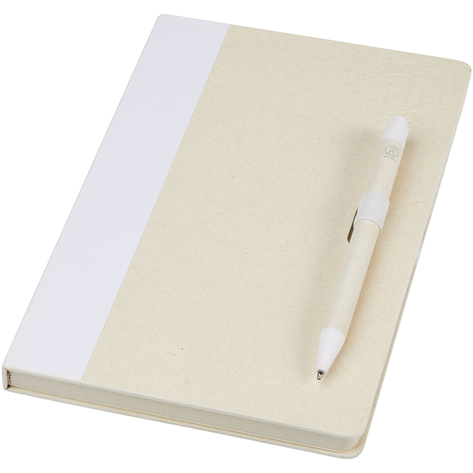 Set di quaderno e penna in cartone del latte eco - Montottone