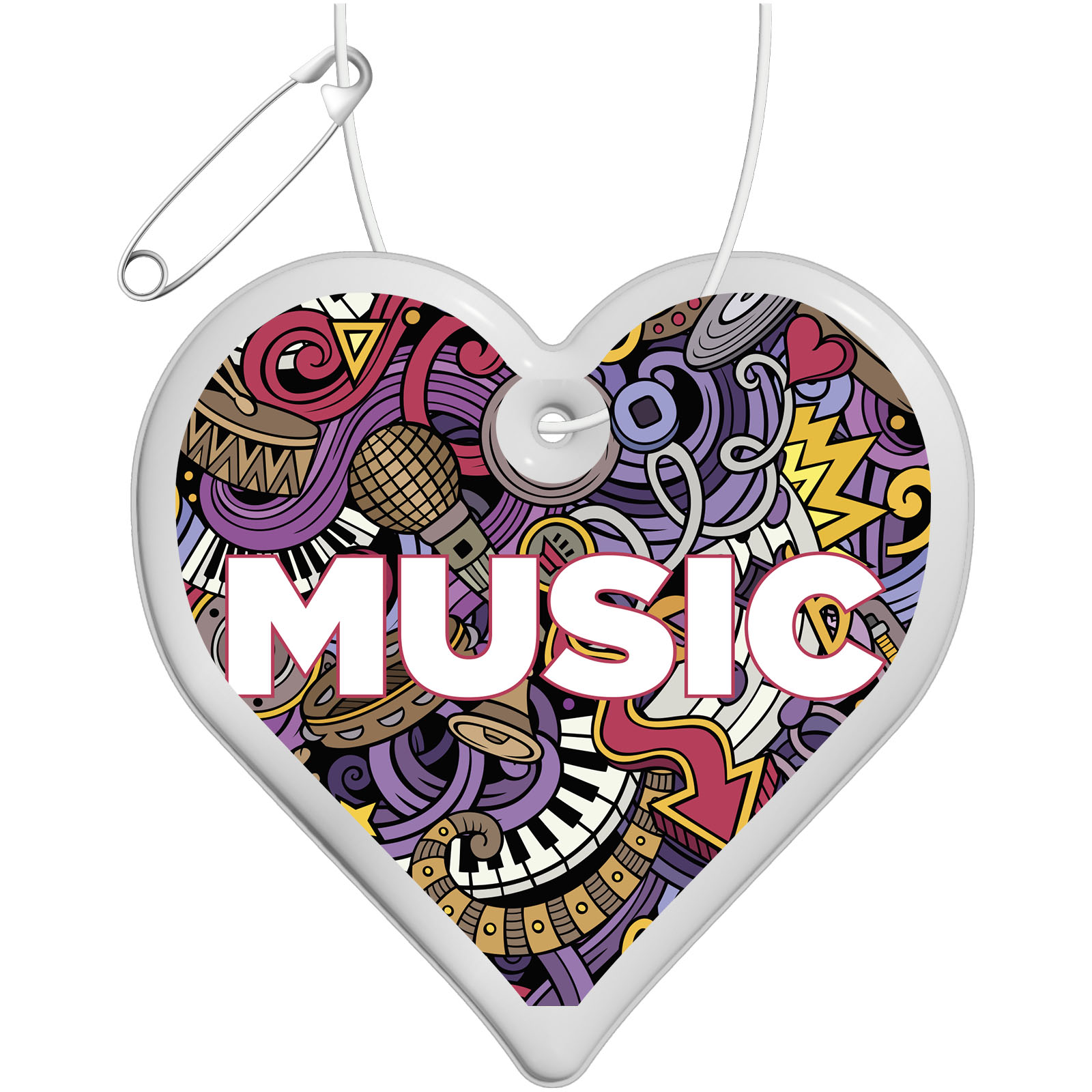 Cuore Riflettente di Sicurezza - Verdello