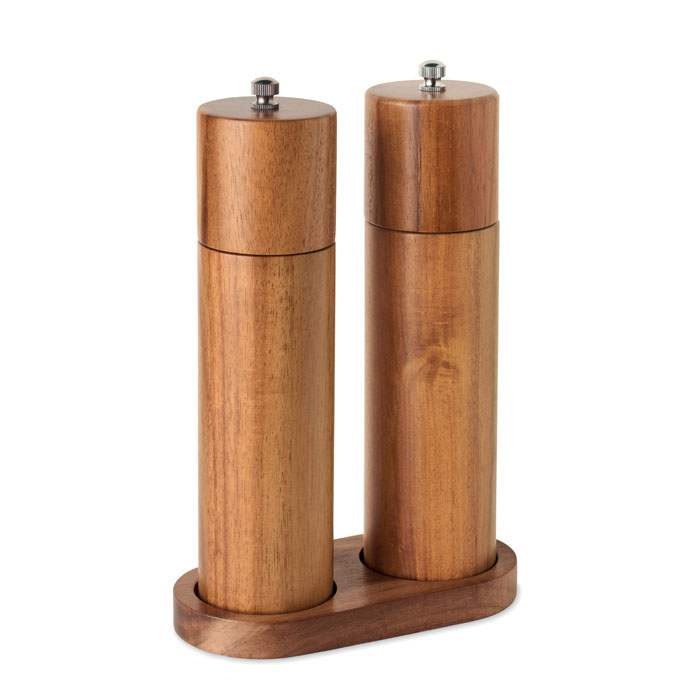 Macinasale e pepe in acacia