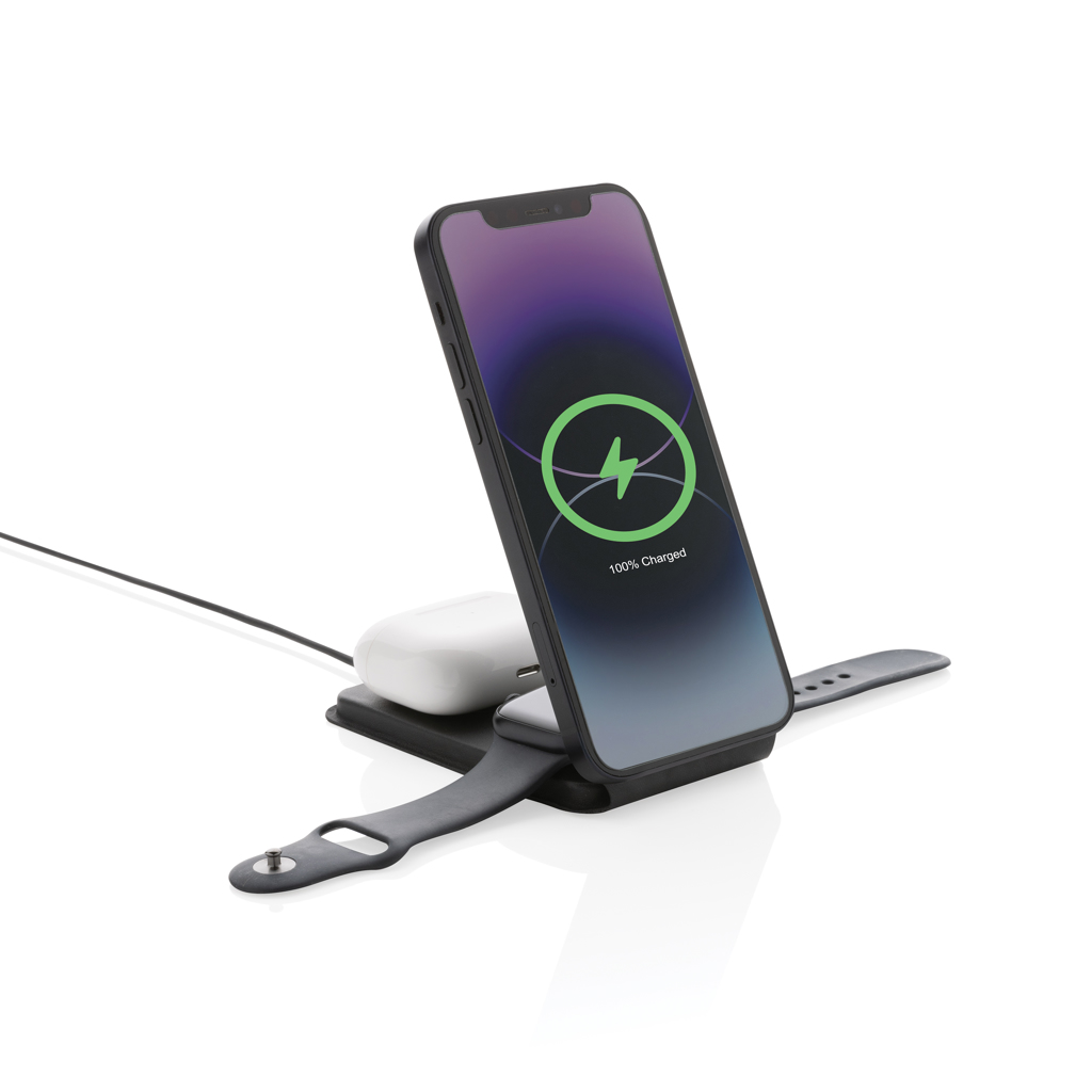 Caricabatterie Wireless 3-in-1 Pieghevole di Lusso - Montefalco