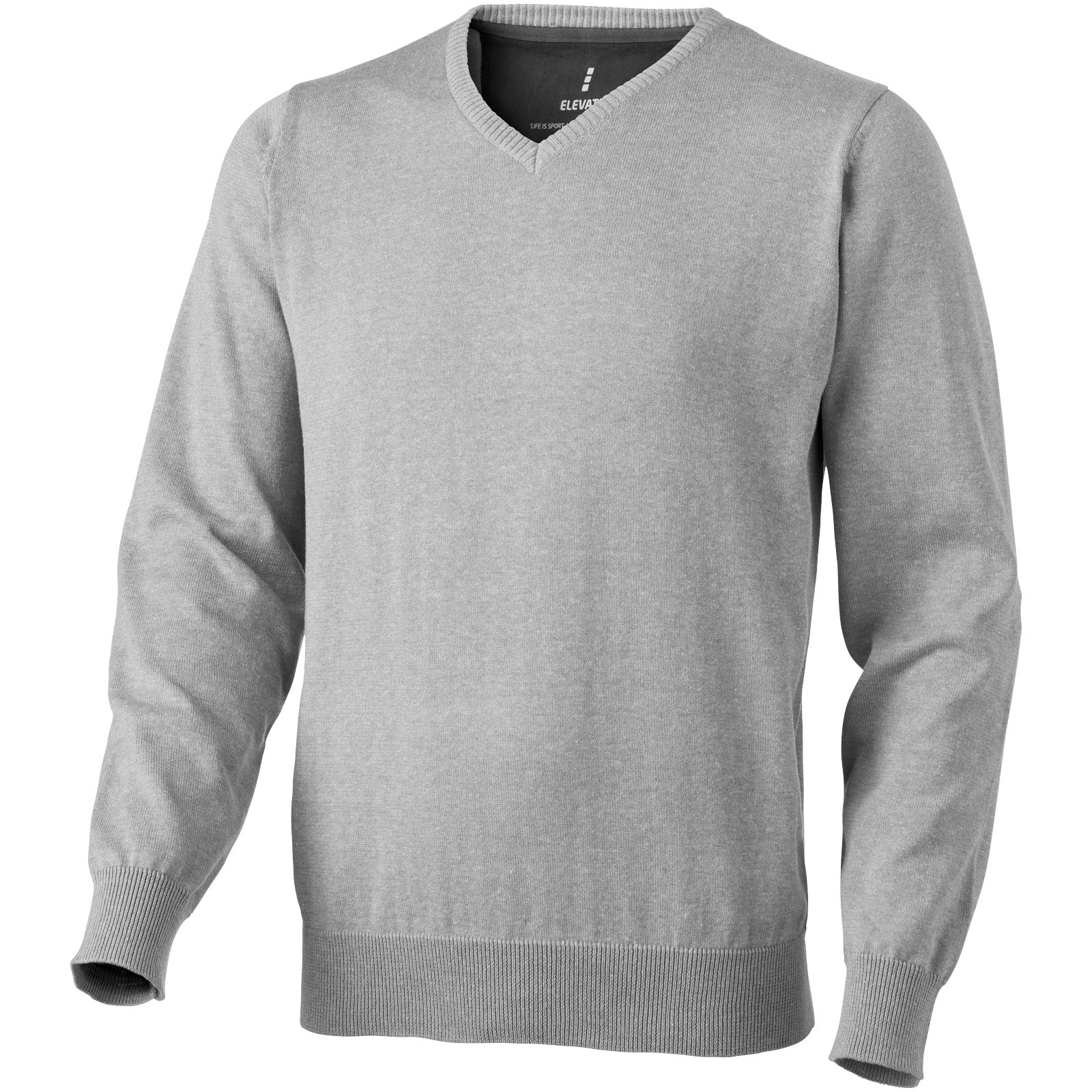 Maglione con collo a V a contrasto - Castiglione d'Orcia