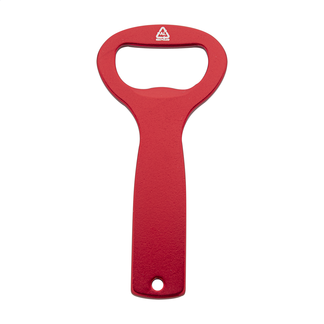 Apribottiglie Ralager in alluminio riciclato con il tuo logo stampato con logo