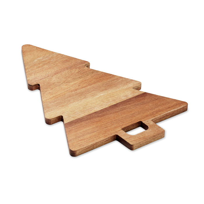 Tagliere in acacia a forma di albero di Natale