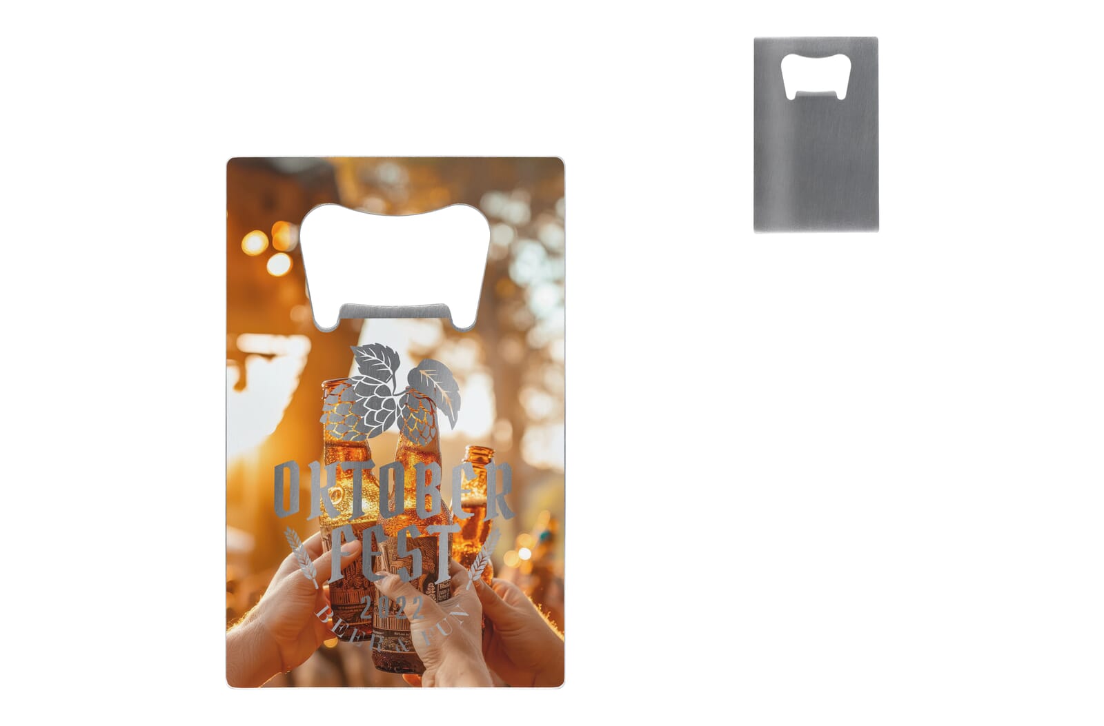 Apribottiglie RVS in formato carta di credito