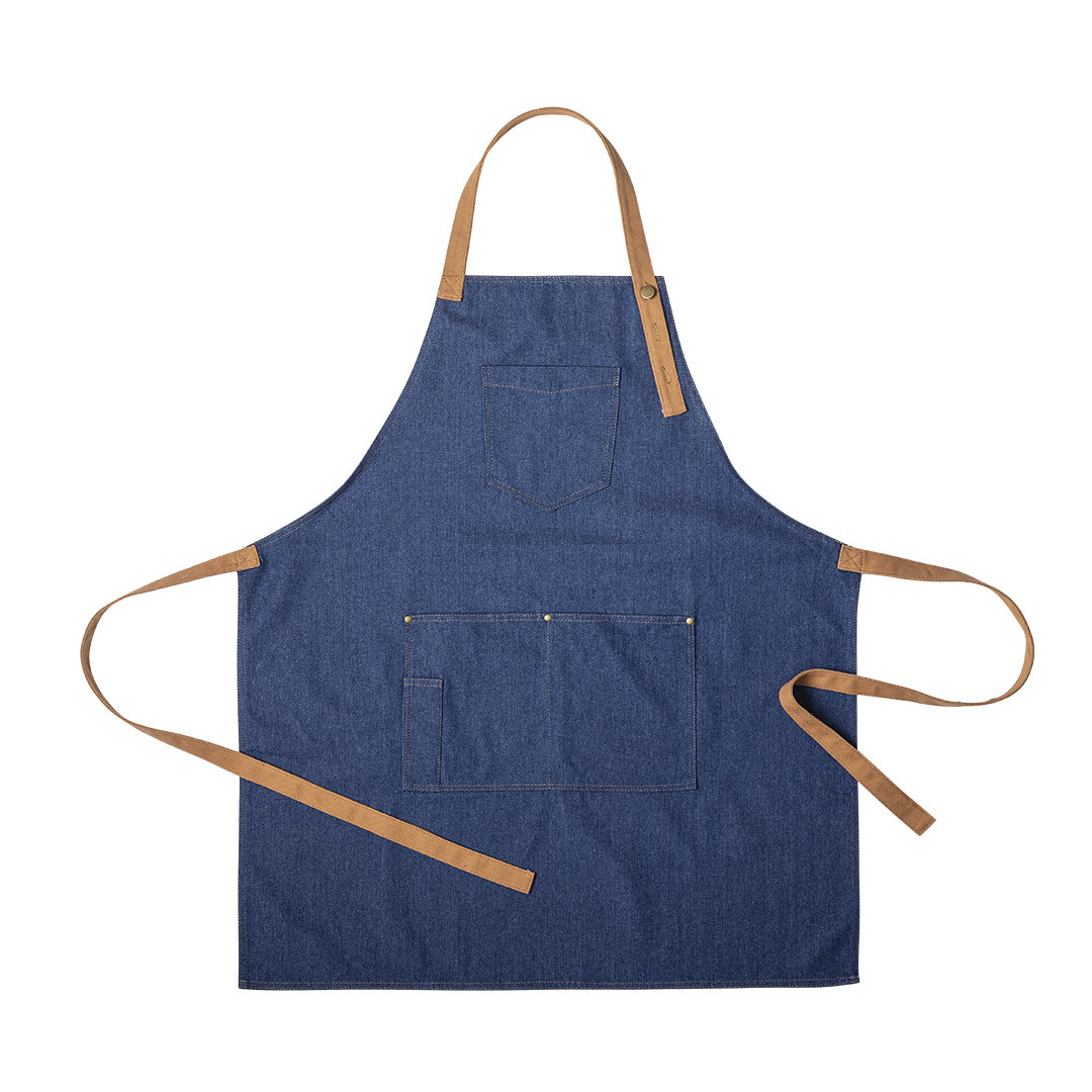 Grembiule Denim Master - Rivarolo del Re ed Uniti stampato con logo