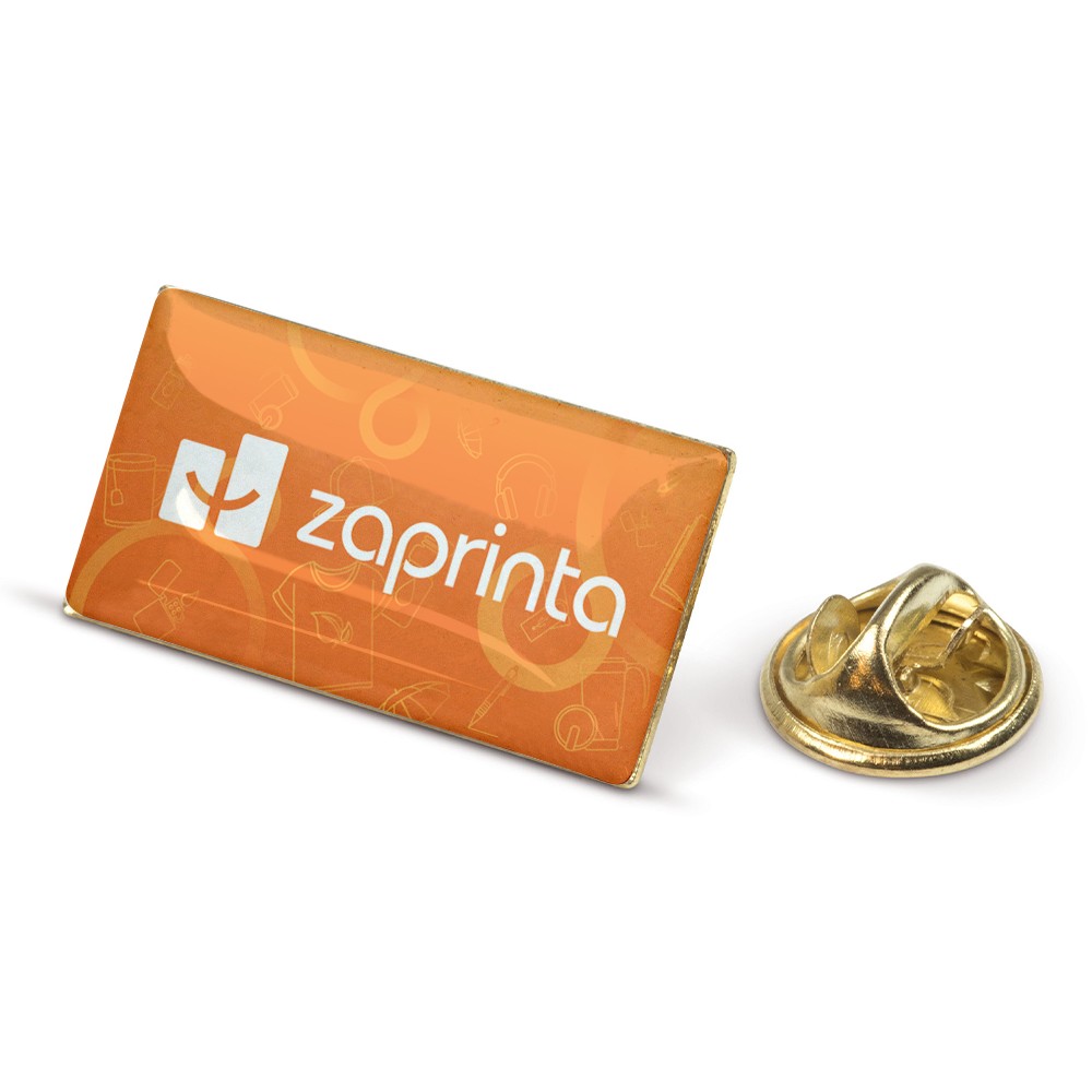 Spilla rettangolare con chiusura a farfalla - Montalto Pavese