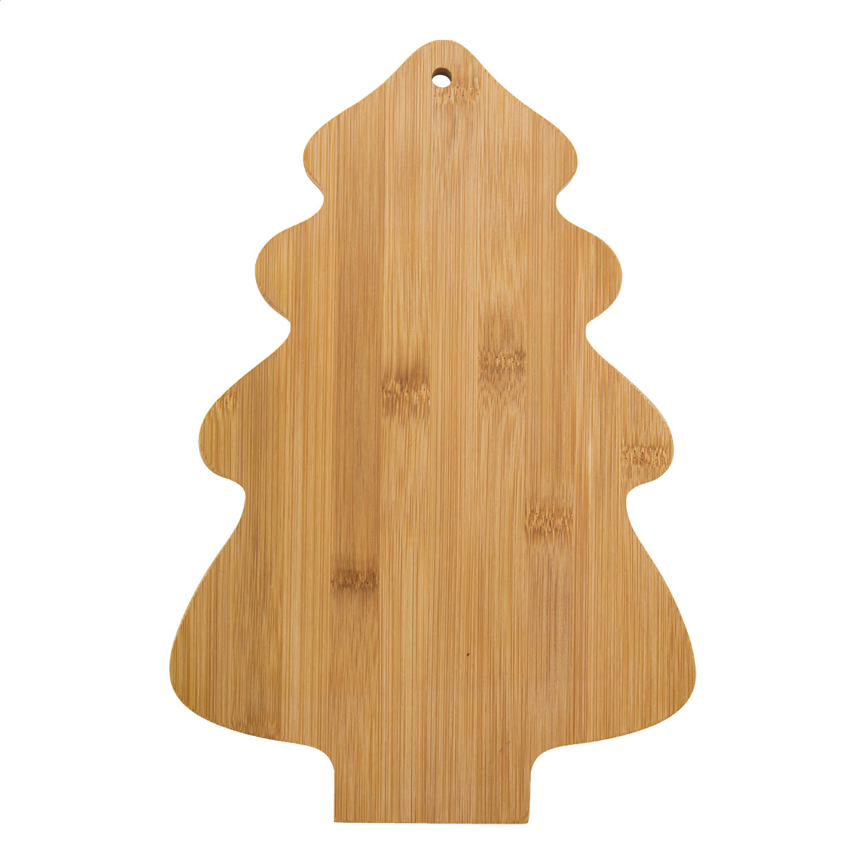 Tagliere Shiba personalizzato in bambù a forma di albero di Natale stampato con logo