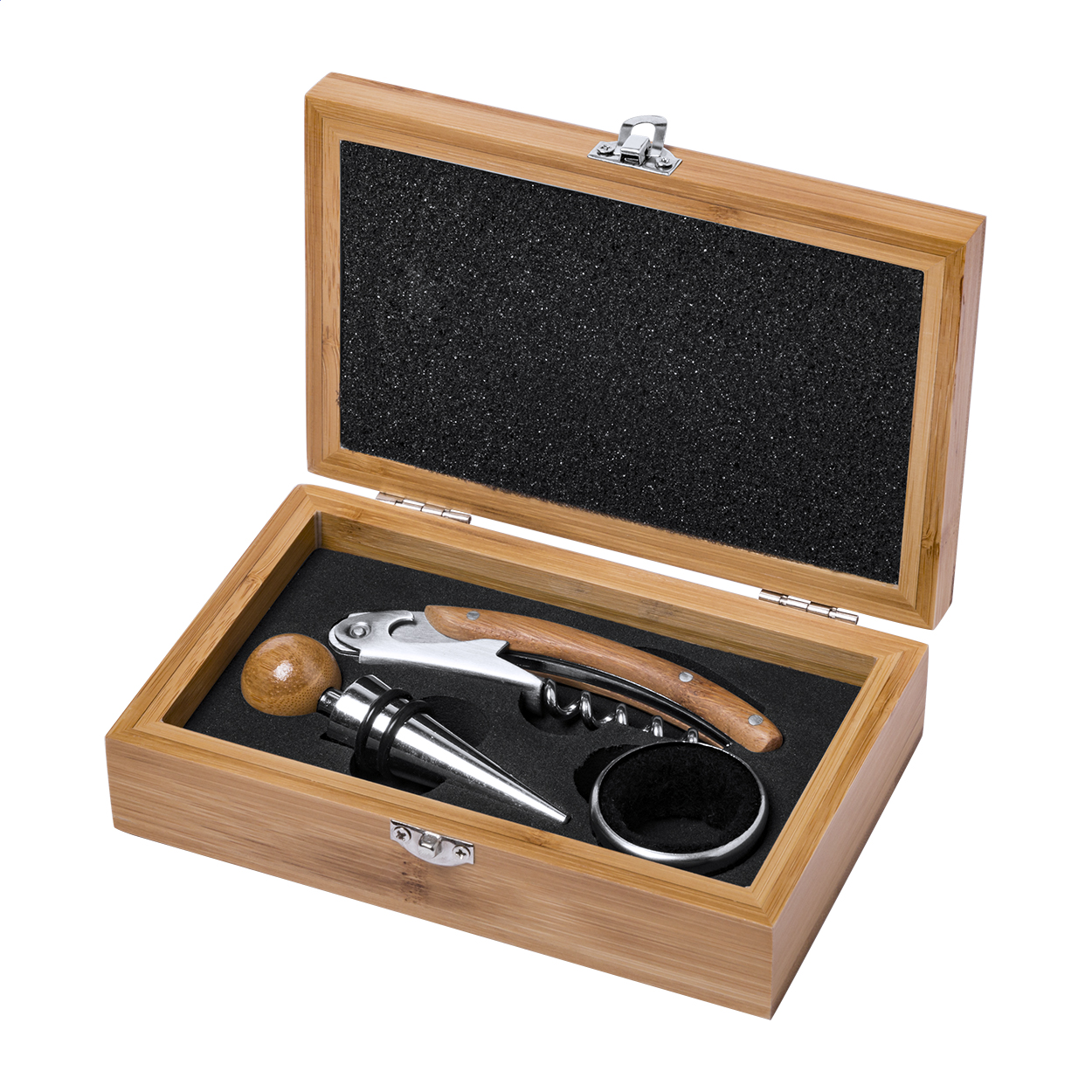 Set di Vino in Bambù - Subbiano stampato con logo