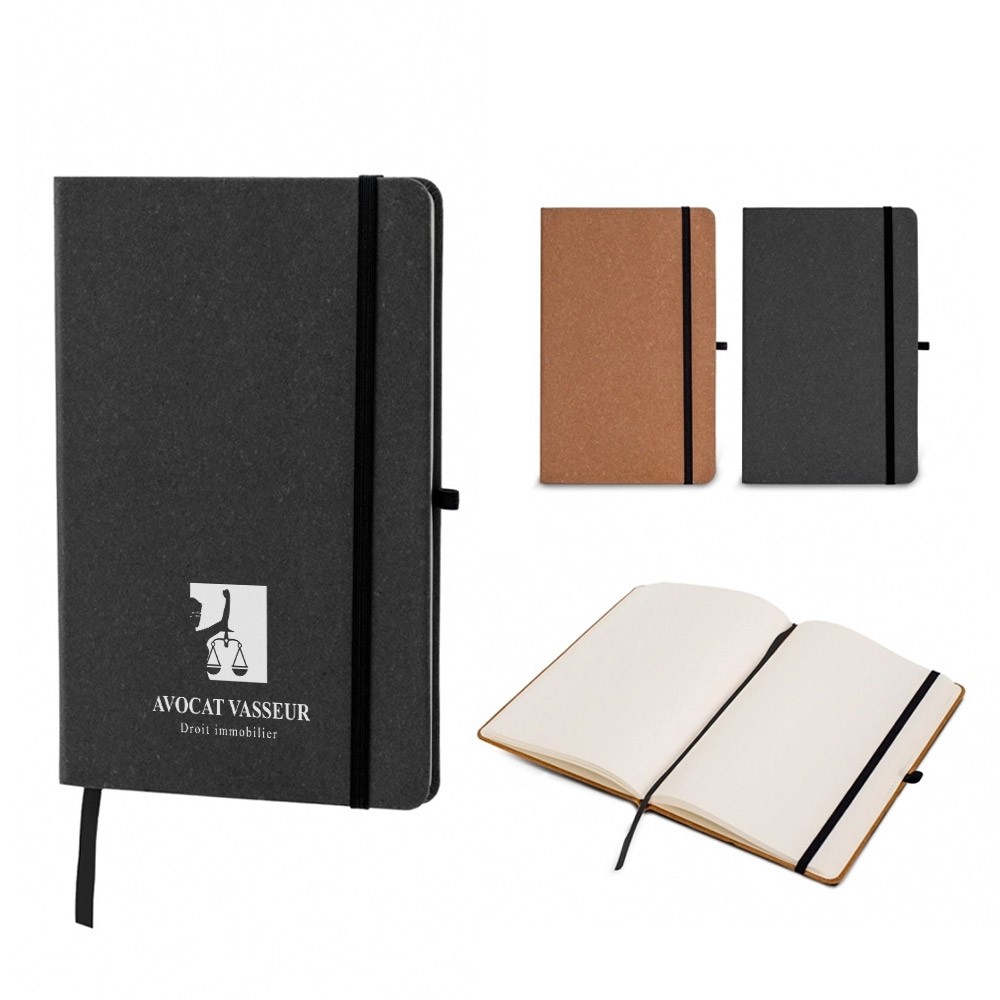 Quaderno di copertina rigida in pelle riciclata - Zavattarello