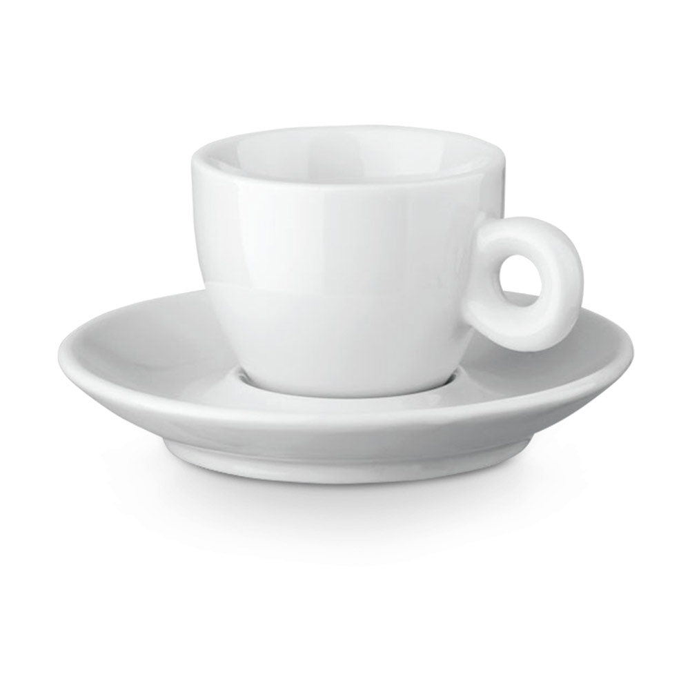 Set di tazza da caffè e piatto in ceramica - San Casciano in Val di Pesa