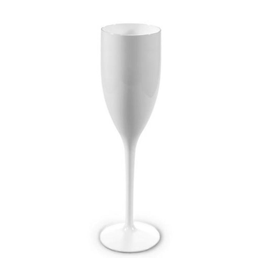 Bicchiere da champagne bianco personalizzato (12 cl) - Julie