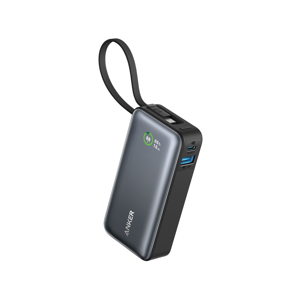 Powerbank Anker Nano 30 W, con cavo USB-C integrato