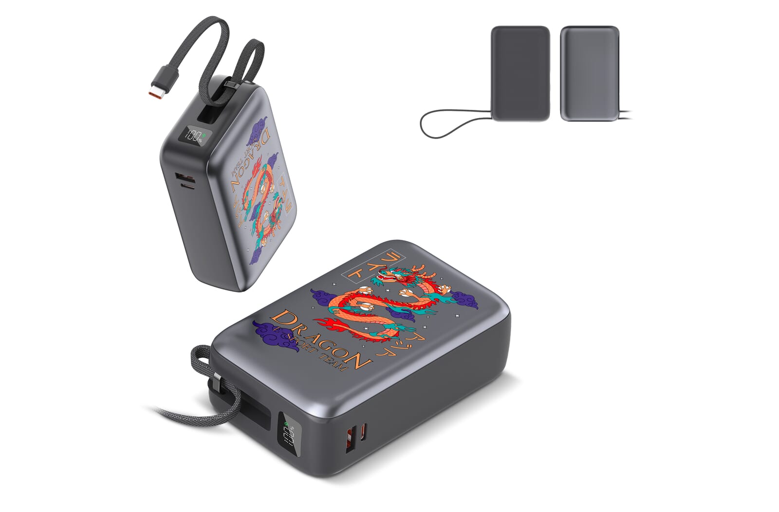 Powerbank Nova Laptop 65W con cavo USB-C integrato 30000 mAh