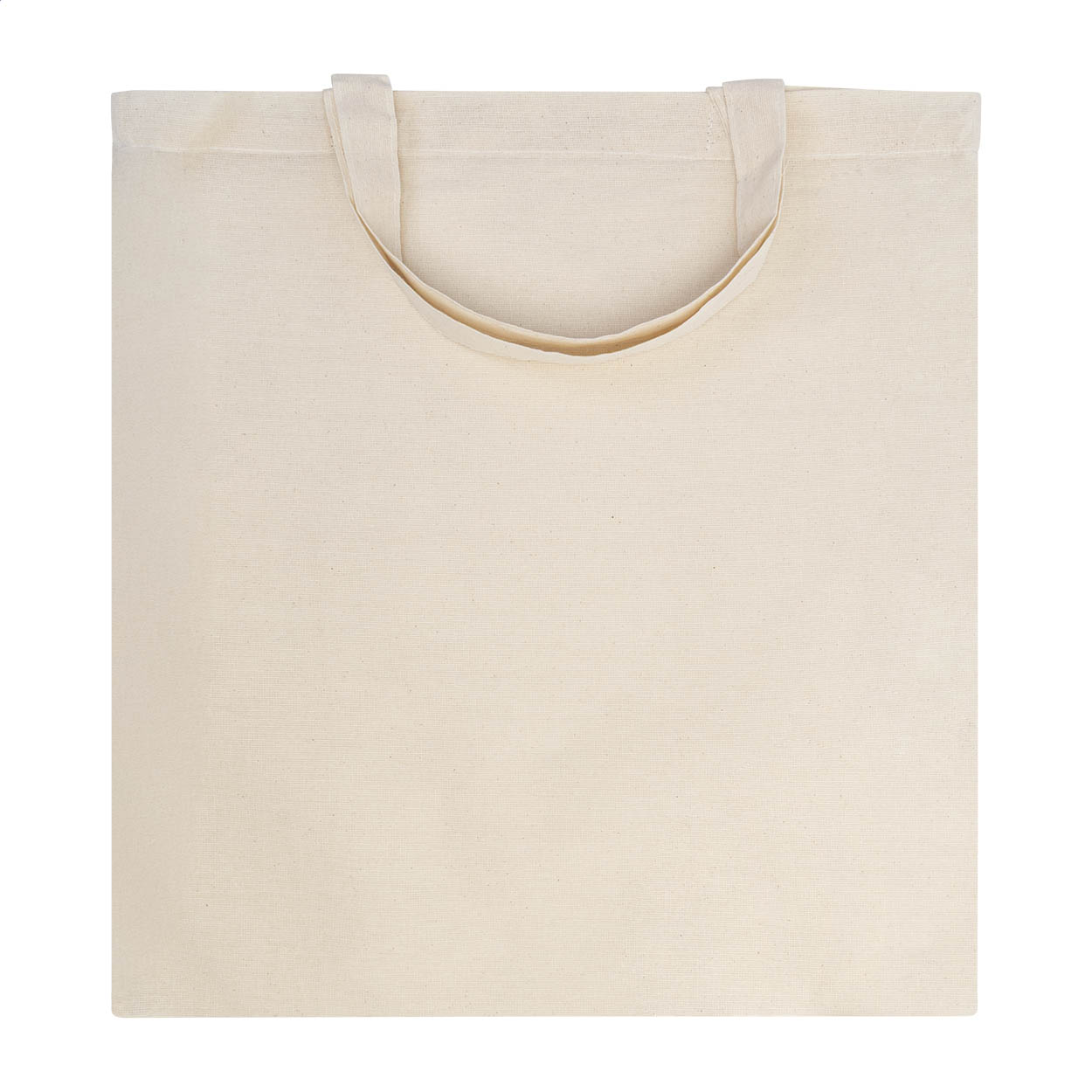 Shopper Shorty in cotone 95 g/m² con manici corti e il tuo logo stampato con logo