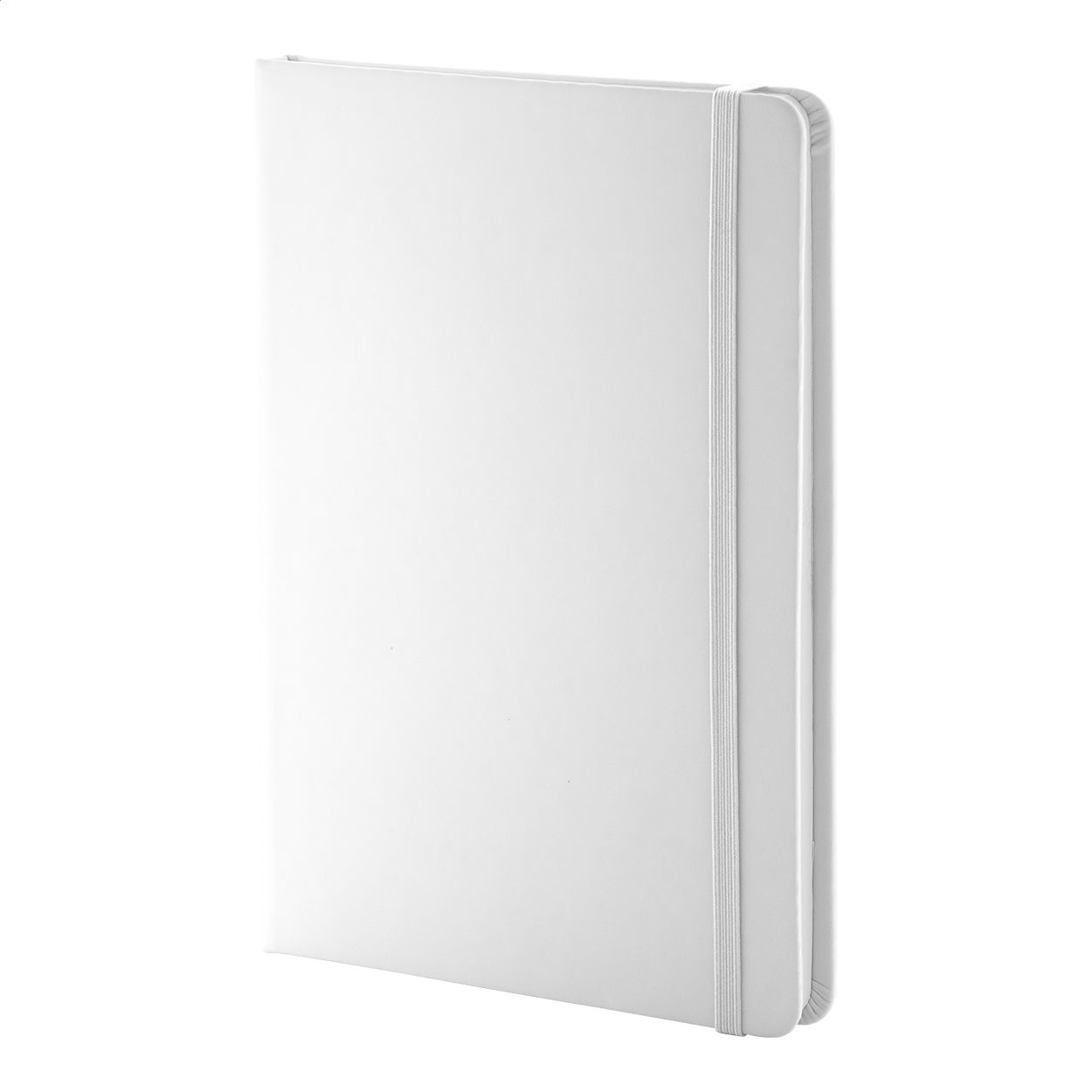 Taccuino A5 Repuk Blank in PU riciclato con 100 fogli di carta riciclata stampato con logo
