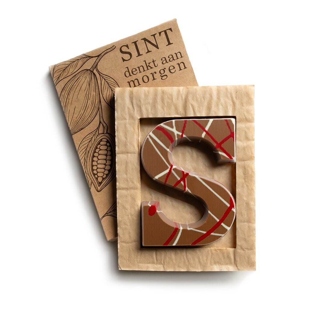 Lettera di Cioccolato con Ripieno di Baklava - Concorezzo stampato con logo