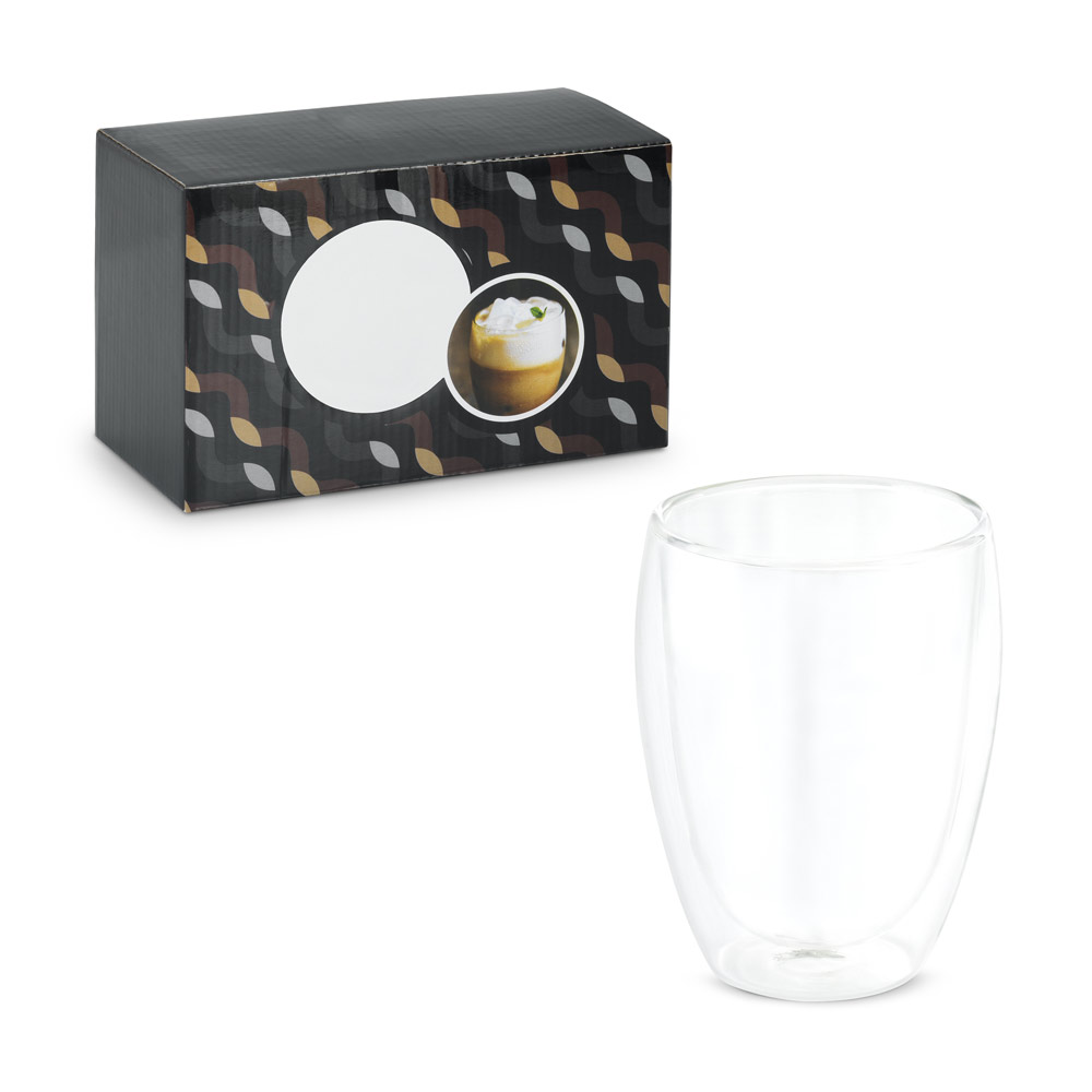 Set di Bicchieri Doppi Isothermali in Vetro 350ml - Castel Goffredo