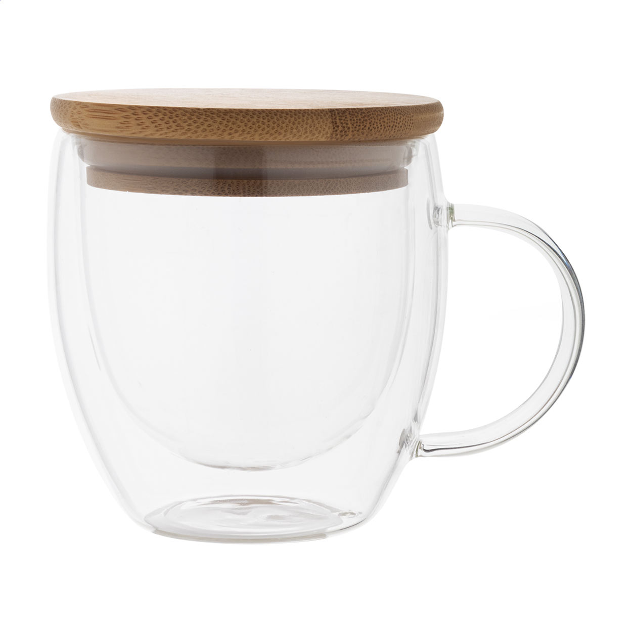Tazza Termica in Vetro Borosilicato - Santa Brigida stampato con logo