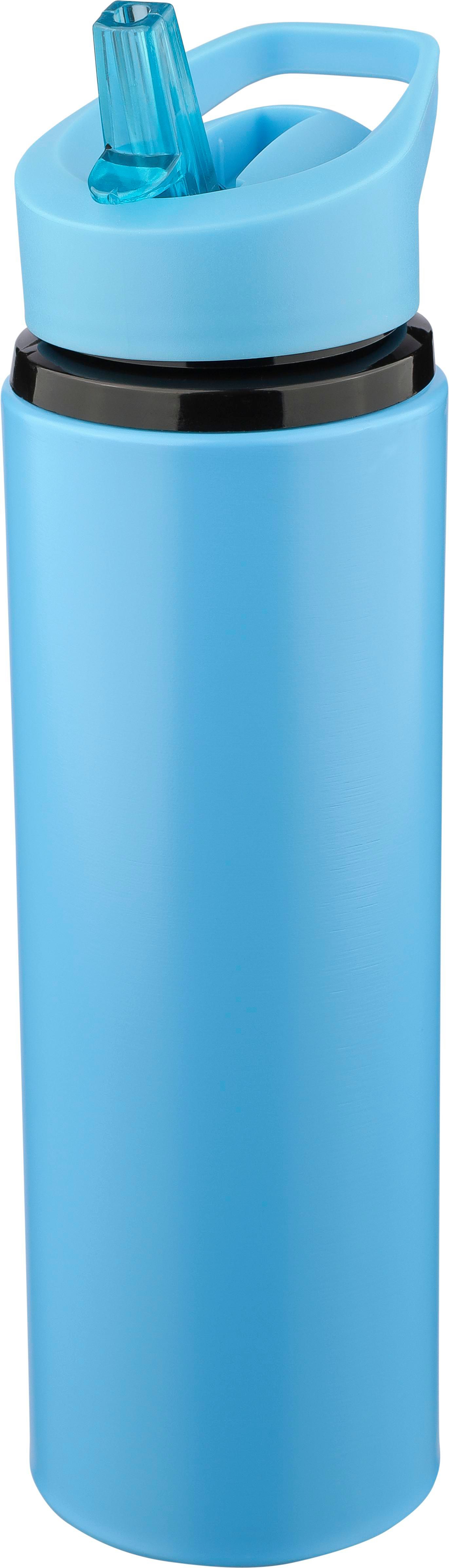 Borraccia in acciaio riciclato con cannuccia EcoSorso - Pozzo d’Adda stampato con logo