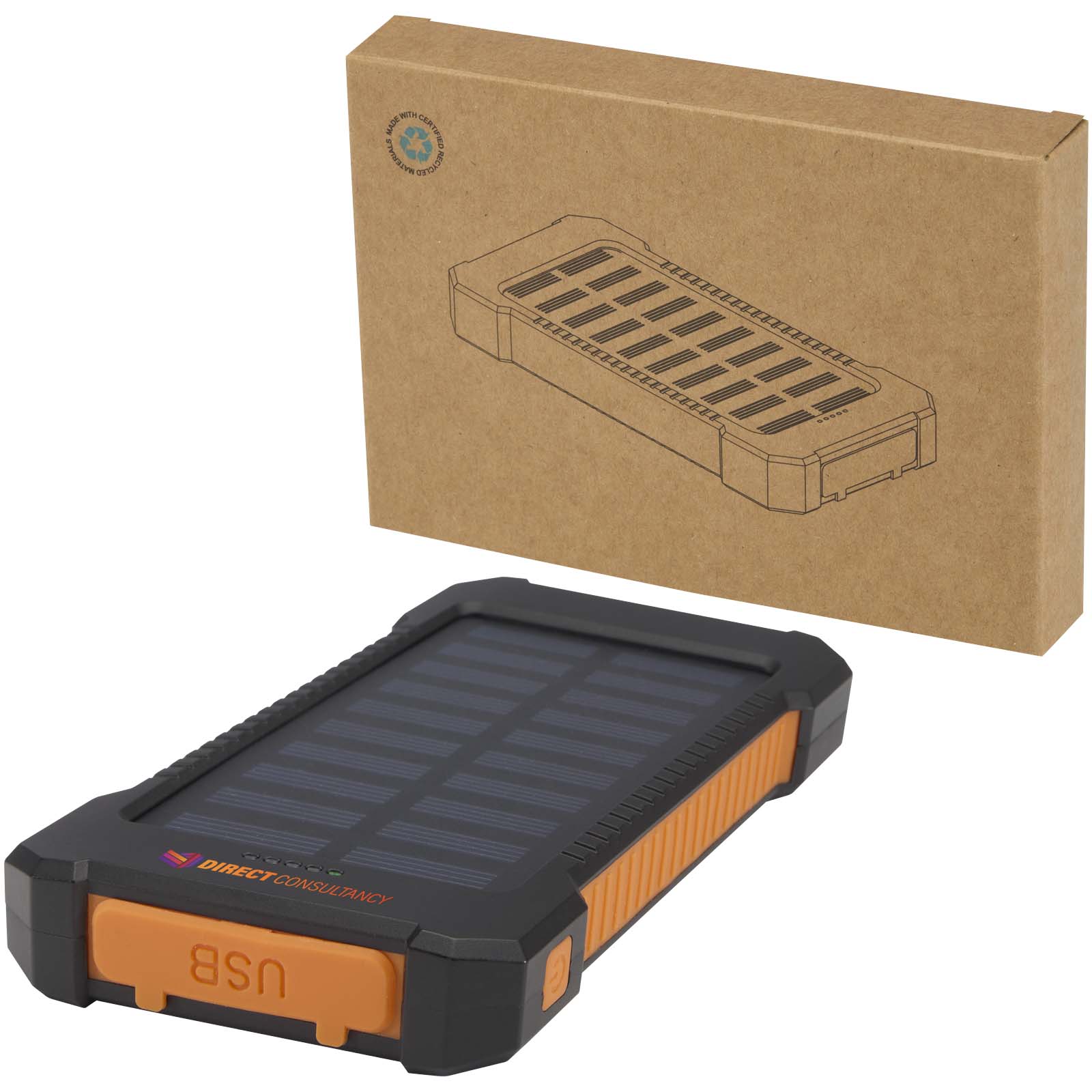 Ricarica Solare Durevole 5000 mAh con Torcia Integrata - Bedero Valcuvia