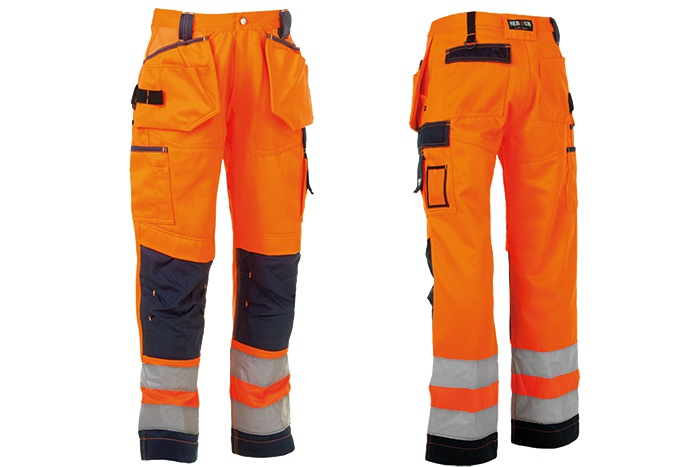 Pantaloni da lavoro impermeabili multi-tasca con nastri riflettenti - Codevilla
