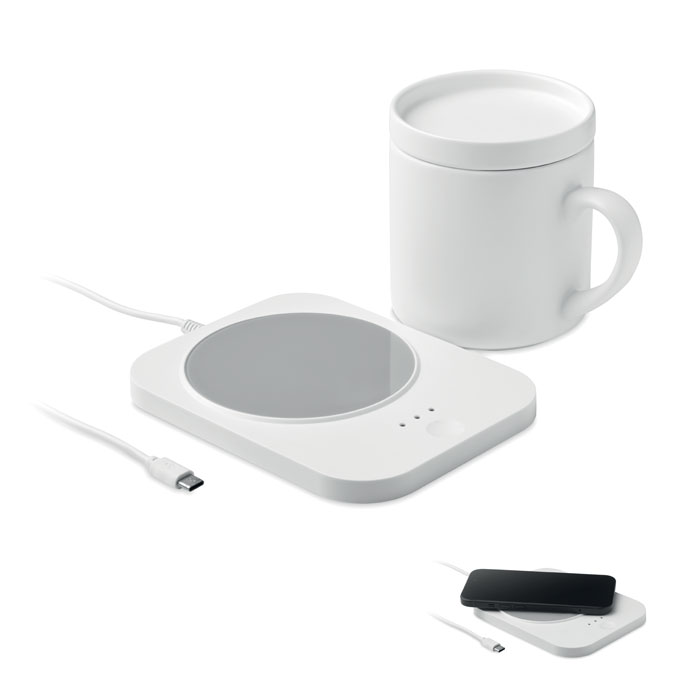 Set ricarica wireless e scaldatazza - Mulazzo