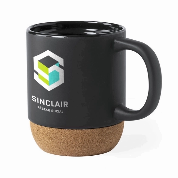 Tazza in ceramica naturale e sughero 420ml - Pontremoli