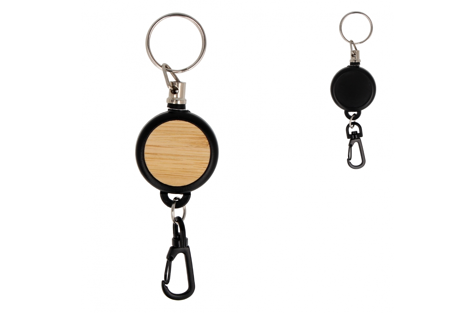 Portacarte Elegante in Bambù - Basiano stampato con logo