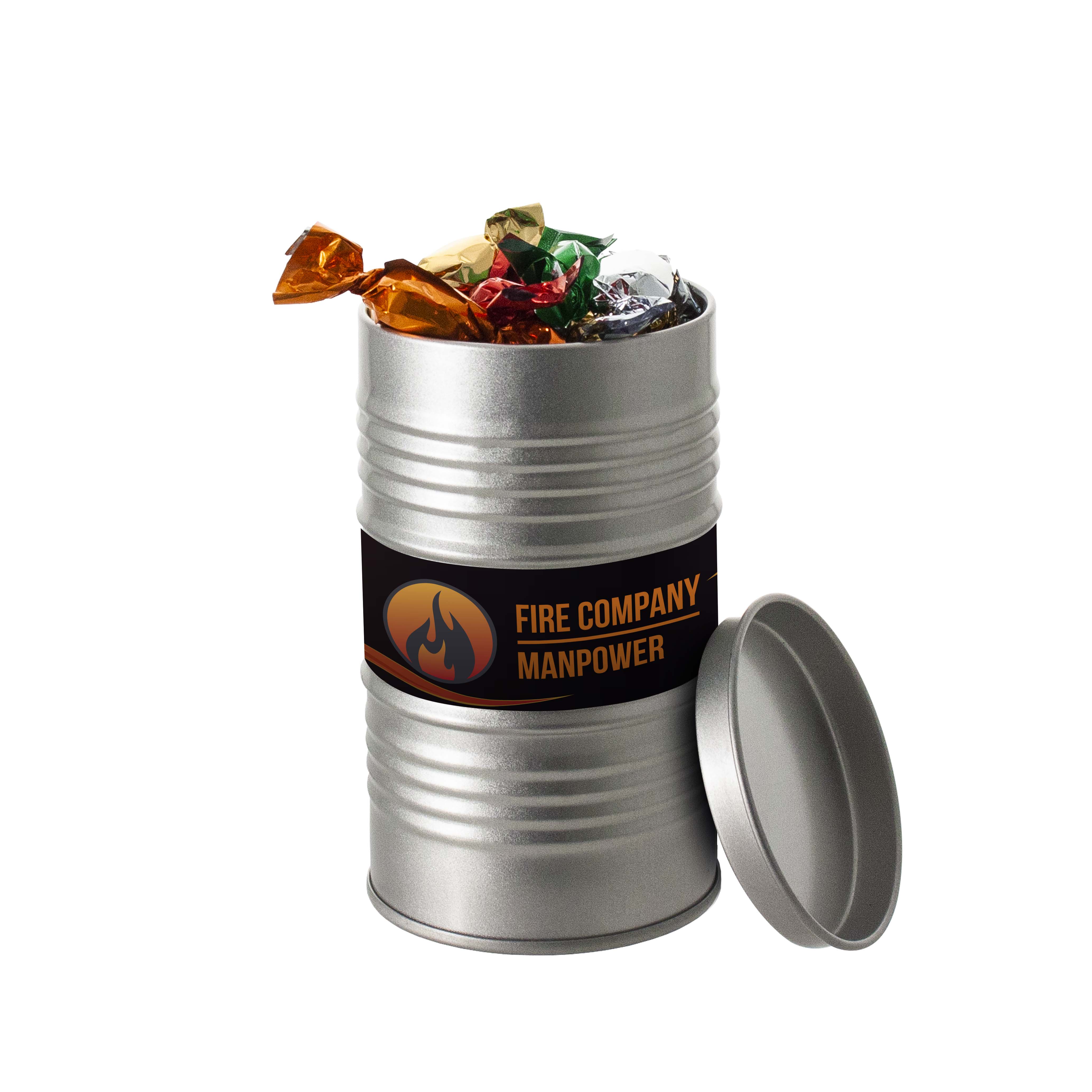 Barattolo di dolci Plopie stampato con logo