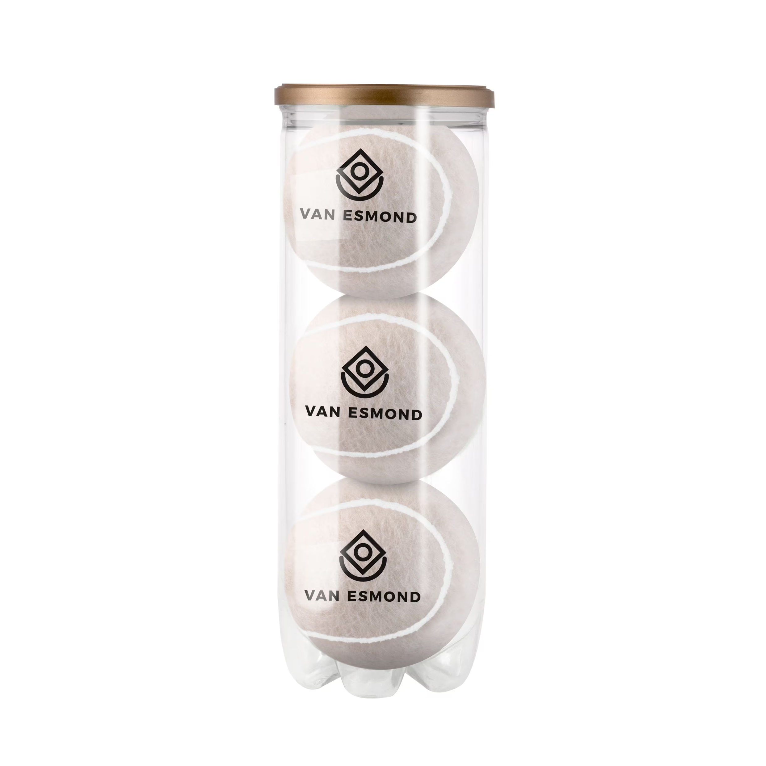 Tubo di palline da padel colorate