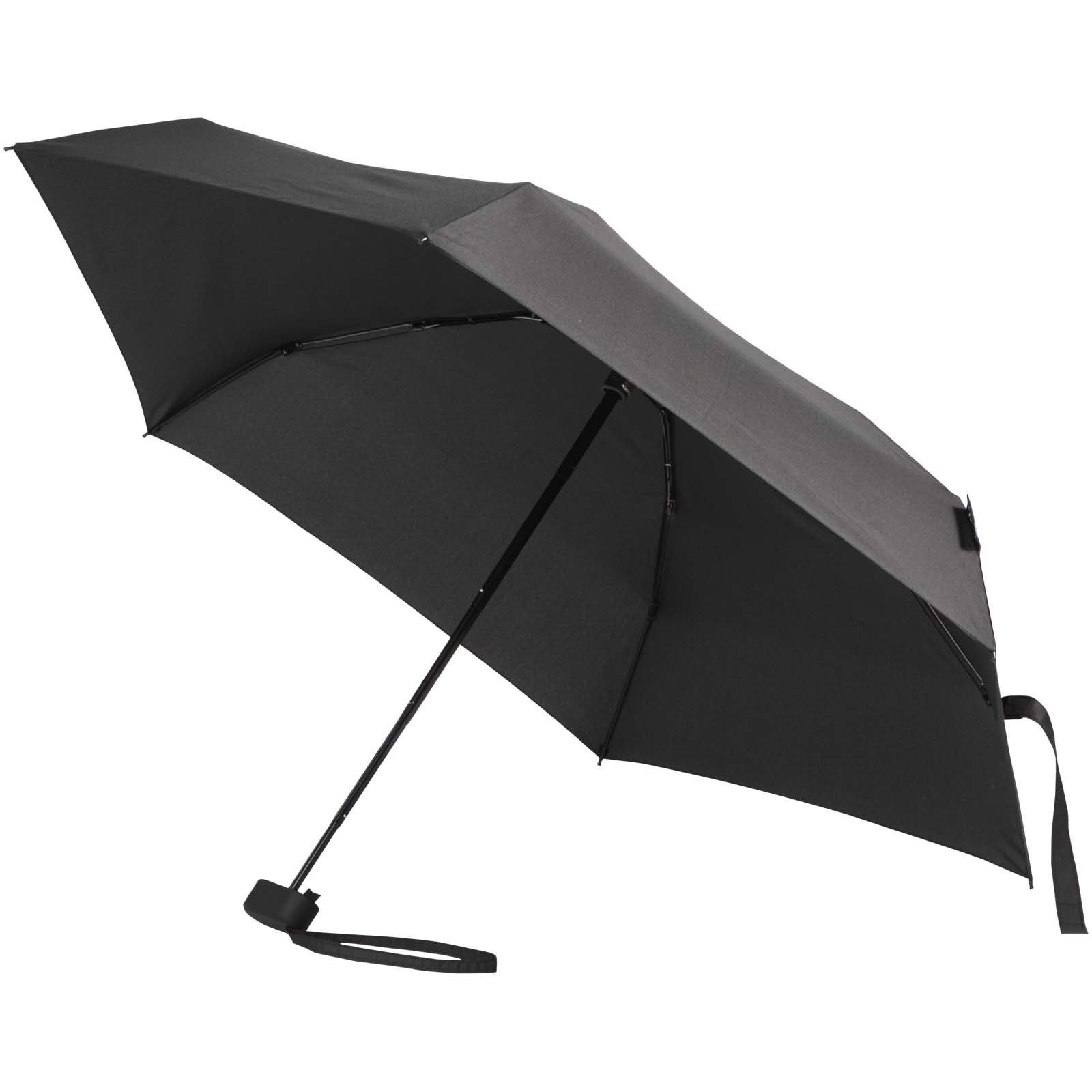 Mini ombrello pieghevole Jill 19" in RPET a 5 sezioni con logo stampato con logo