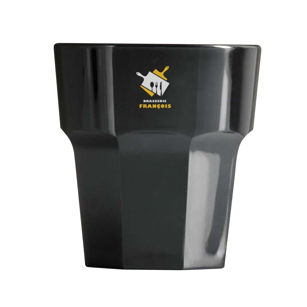 Bicchiere nero personalizzato 260ml - Rukwa