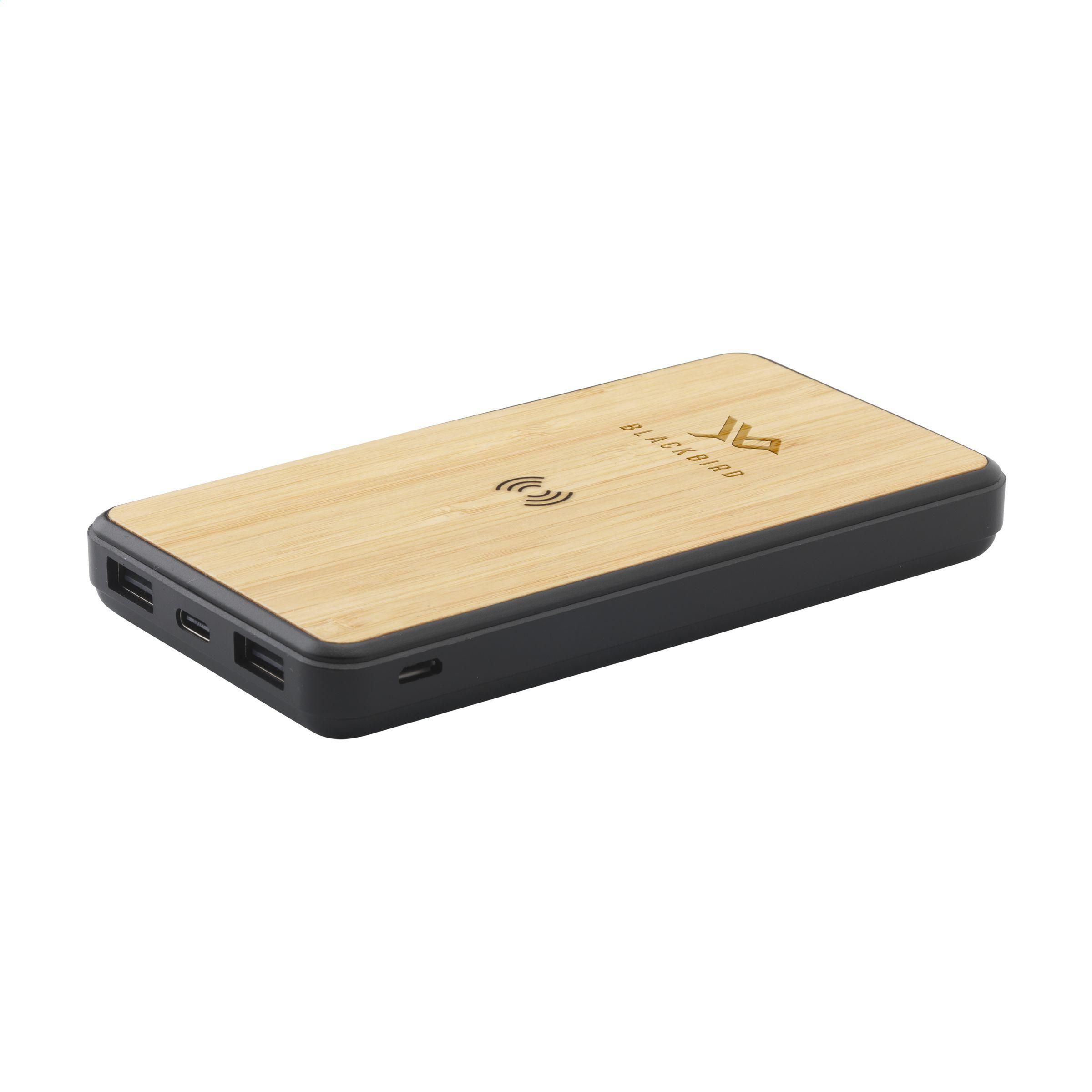Caricatore Wireless Powerbank in ABS Riciclato Boru Bamboo RCS