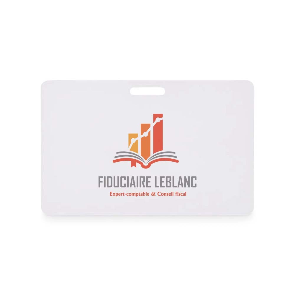 Badge con cordino 54 x 86 mm