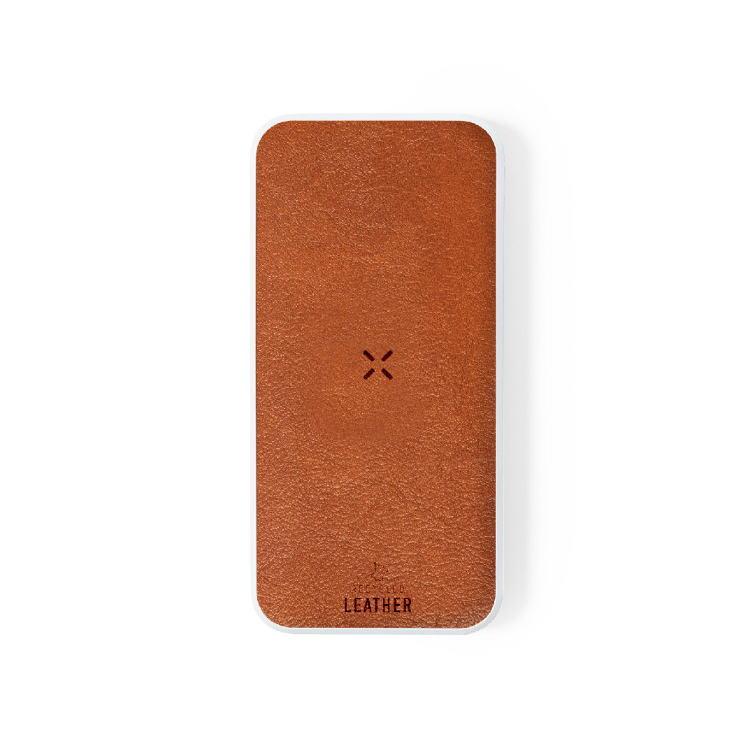 Power Bank in Pelle Riciclata