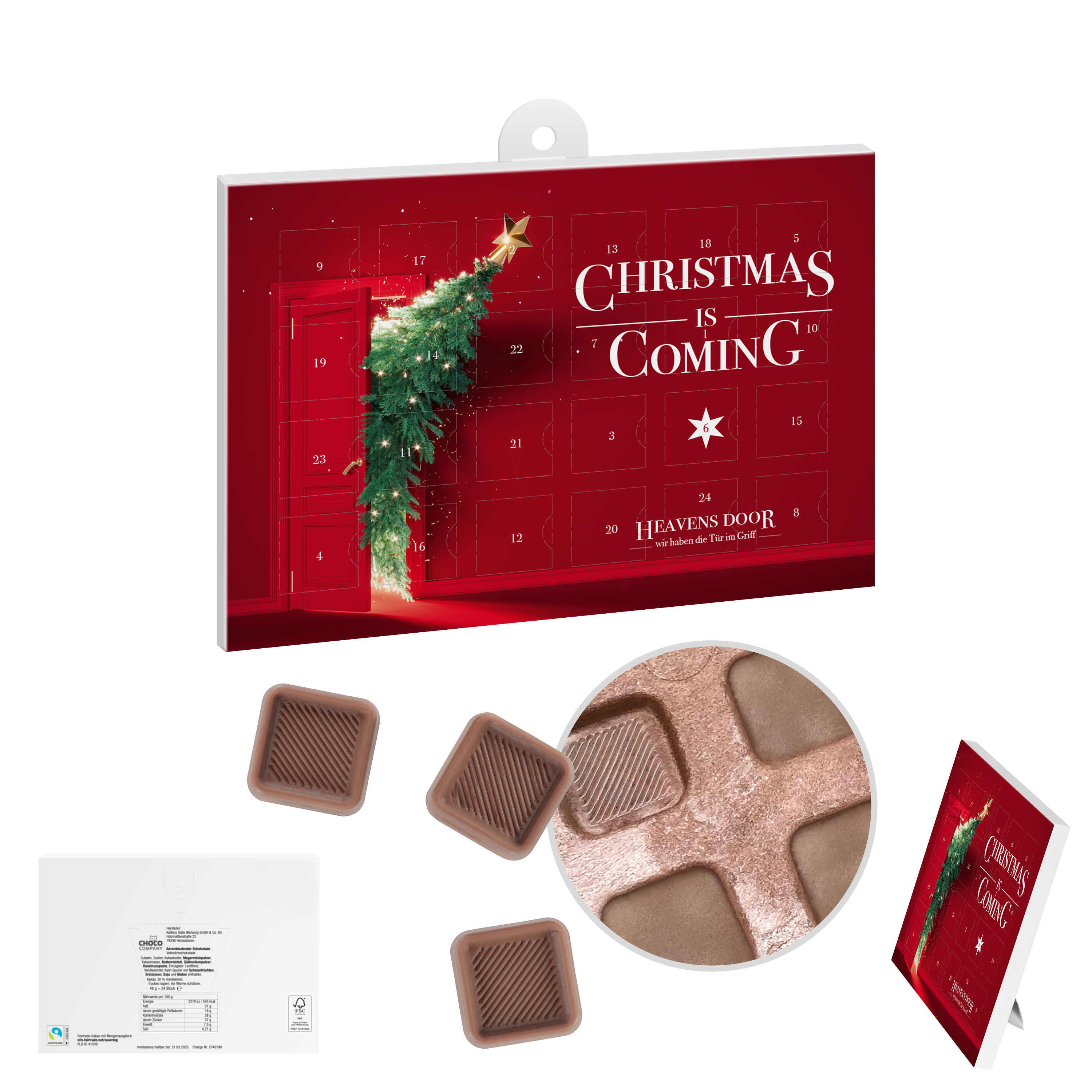 Calendario Avvento Cioccolato A5 - San Donato Milanese stampato con logo