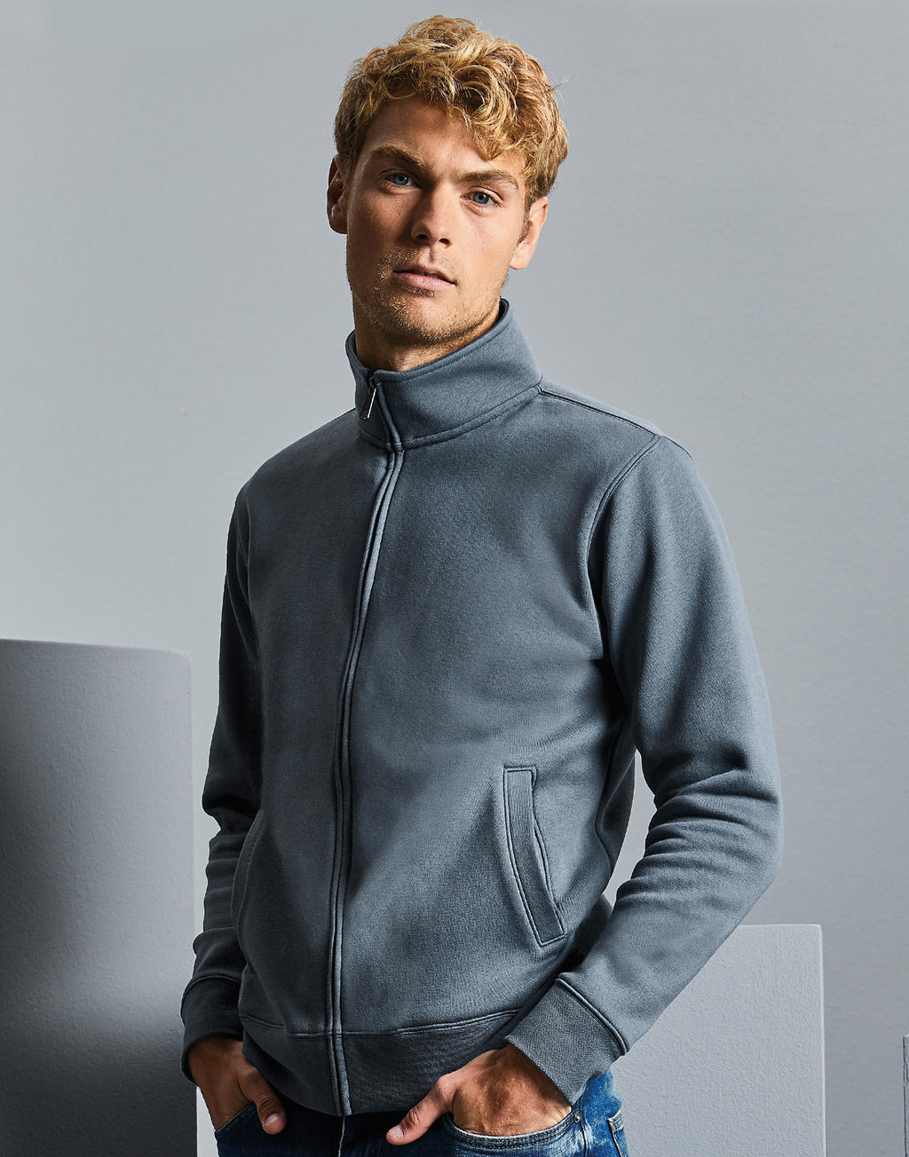 Giacca con zip in misto cotone pesante - Pienza