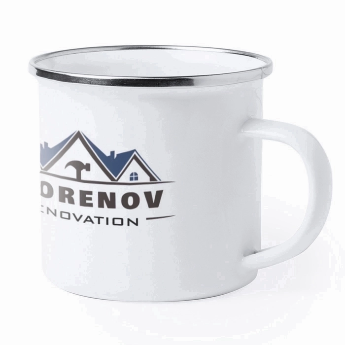 Tazza di Metallo per Sublimazione dal Design Retro 380ml  - Castellucchio