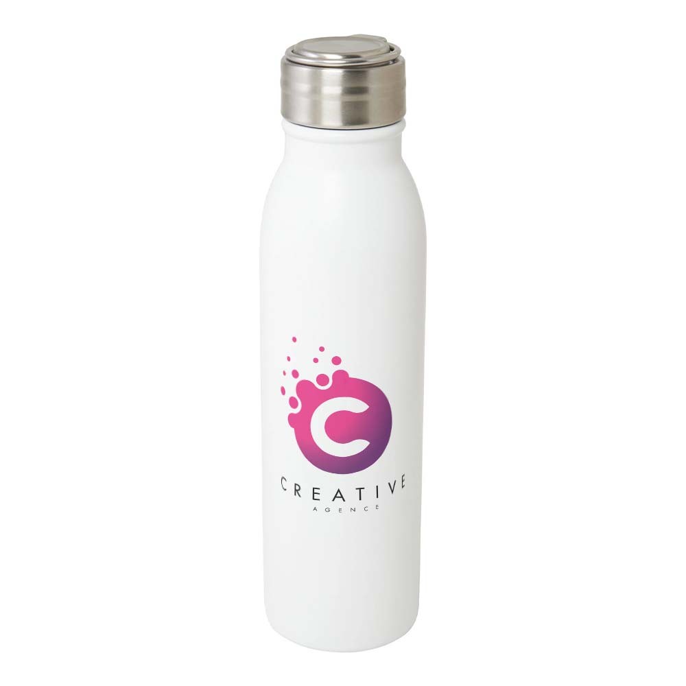 Borraccia in acciaio inossidabile certificata RCS da 700 ml Harper con anello metallico - Solbiate con Cagno