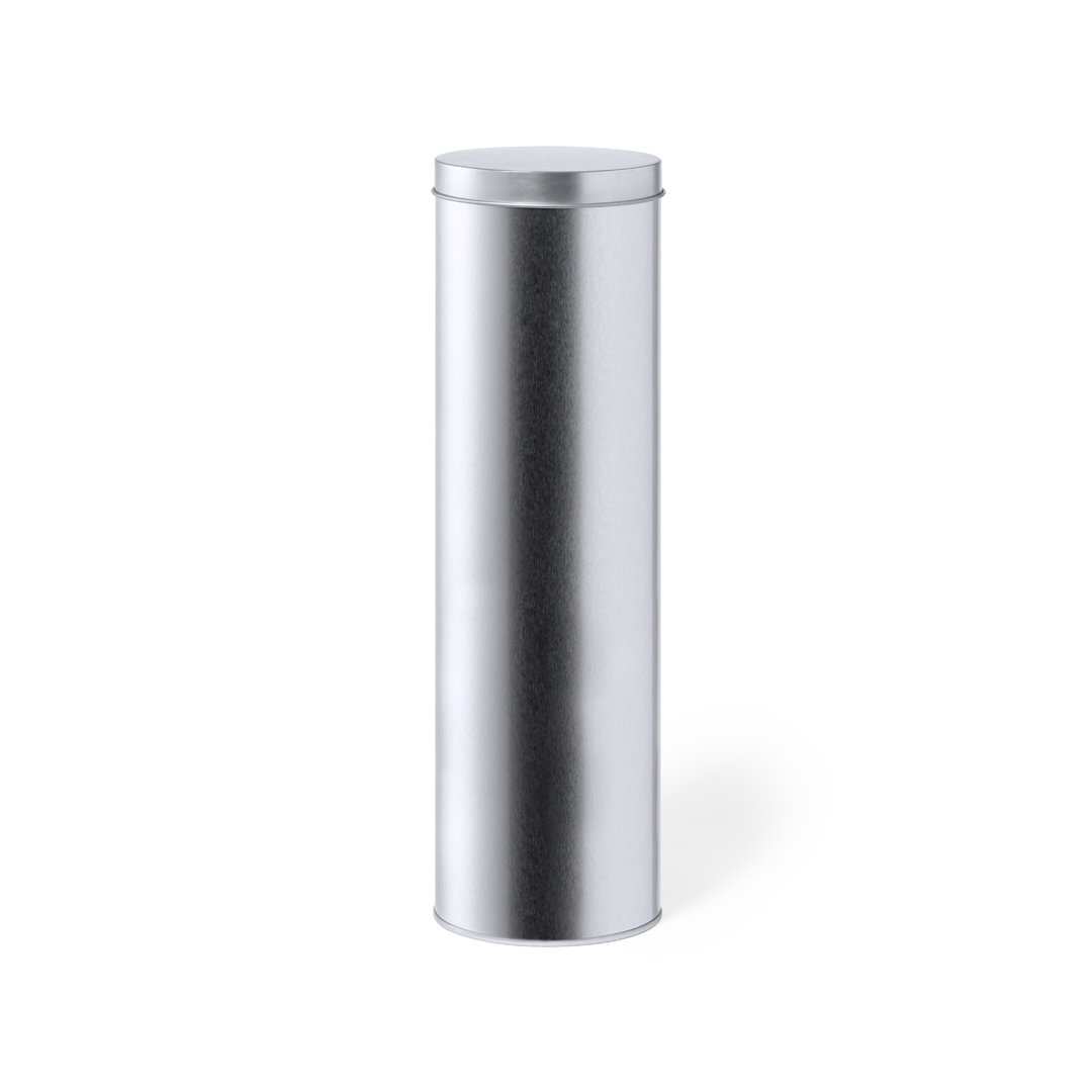 Scatola di presentazione cilindrica in argento - Ghizzano