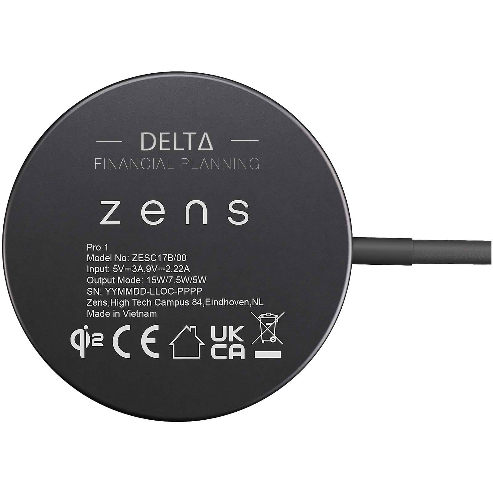 Caricatore Magnetico Rapido 15W - Bianzone stampato con logo